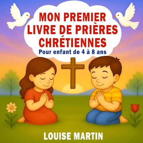 Mon Premier Livre De Prières Chrétiennes Pour Enfants de 4 à 8 ans: Prières Illustrées Inspirées De La Bible Pour Commencer La Journée, Bénir Les ... De Baptême Ou Première Communion - Tome 1