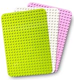 Radiant Party ブロック 基礎板 デュプロ アンパンマン 互換品 大きい ベースプレート 17×24ポッチ 3枚セット (2) (黄緑・白・ピンク)