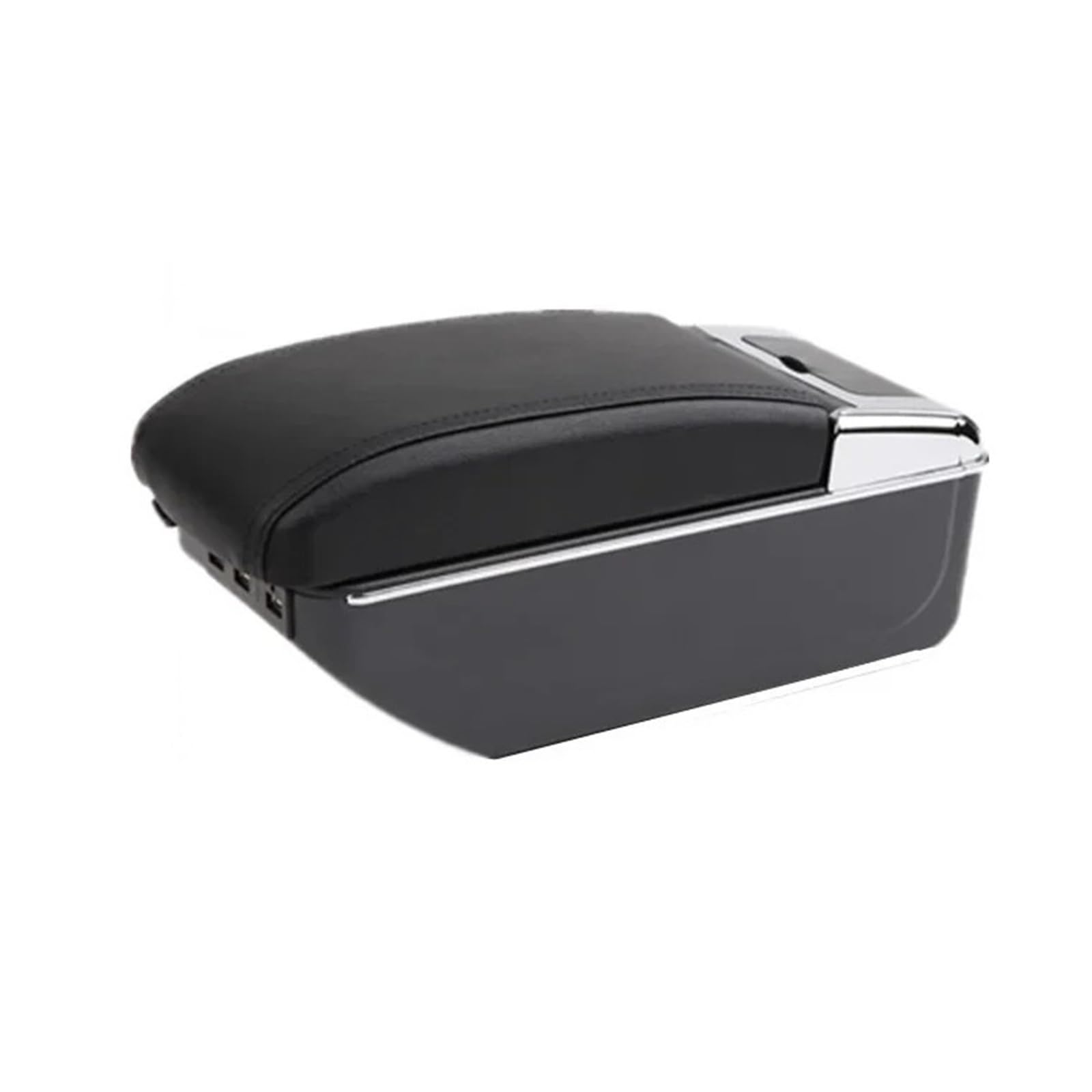 Umdjju C2 Black Line 7Usb For Peugeot 207 Car Armrest Box Central Storage Interior Dedicated Retrofit Accessories Car Centre Console Armrest Box(C2 Black Line 7Usb)