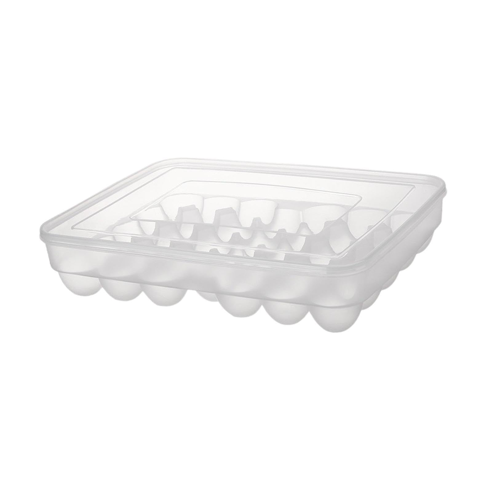 TWISAXC Household Dining Room Egg Container Bins Supplies Egg Tray Holder With Lid Classy Dinners Refrigerators Refrigerator Display Stand Rack Platter Tools