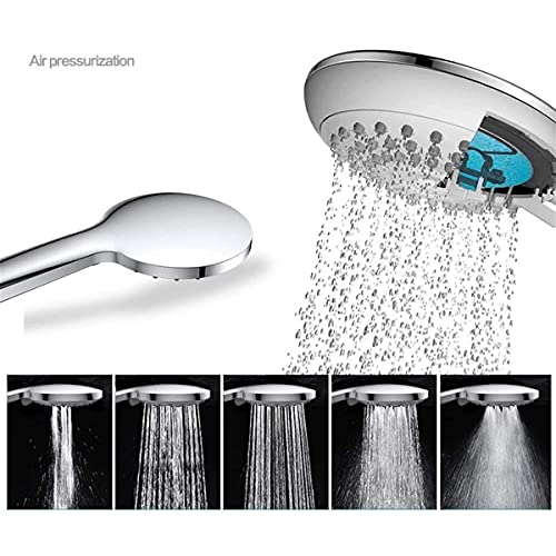 Mixer shower avec pommeau de douche à main et tête de douche réglable chrome