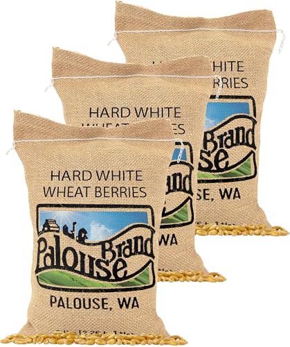 Image of Palouse Brand Certified Glyphosate Residue Free Hard White Wheat Berries | 15 LBS (3-5 lb bags) | Non-GMO Project Verified | Kosher