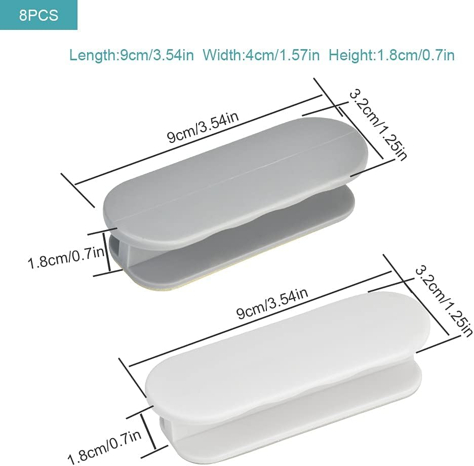 KPNG Self-Stick Instant Cabinet Drawer-Humanity Handle Helper Auxiliary for Kitchen Cabinet Knobs Drawer Window Sliding Door-Wardrobe Self-Stick Push Pull Helper Stick-on Handles (Random, Pack of - 4)