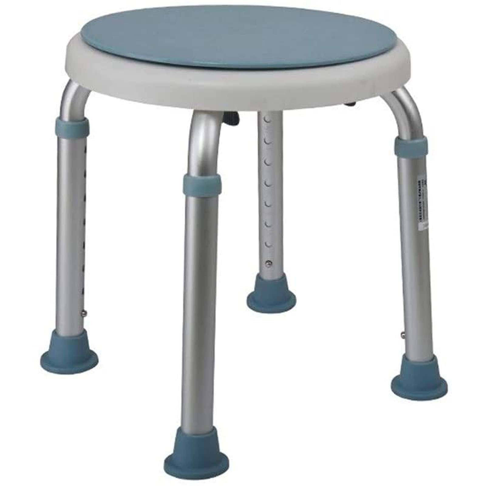 Taburete de ducha giratorio, altura ajustable, acolchado, antideslizante, para personas mayores y discapacitados, asiento de ducha seguro y cómodo para uso doméstico y hospitalario