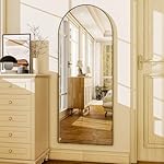 HARRITPURE 56"x21"Full Length Mirror Arch Floor Mirrors with Aluminum Alloy Frame Free-Standing Wall Mounted or Leaning Large Bedroom Dressing Mirror Modern & Contemporary Decor for Home,Black - Image 2