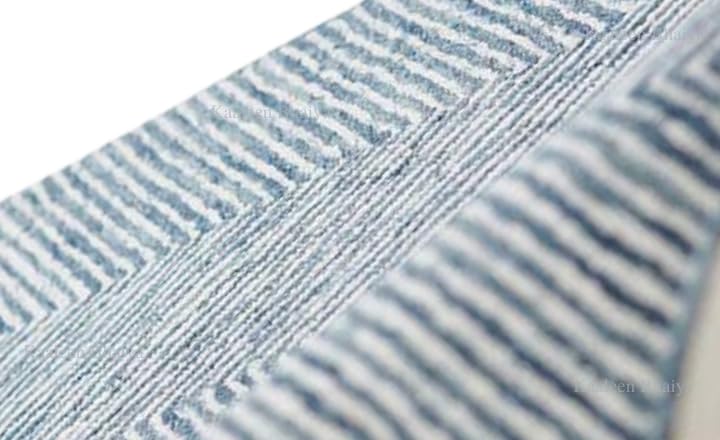Tapete de Área Chevron de Lana 8'x10' Azul Denim miniatura 5