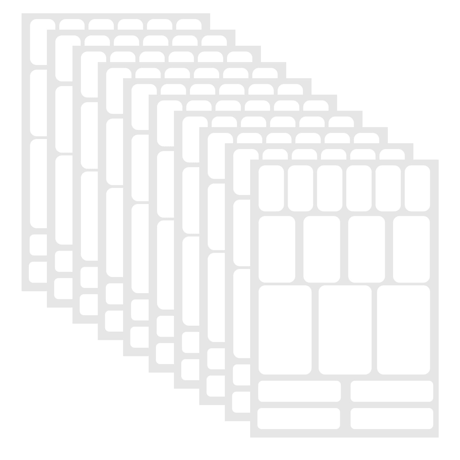 170Pcs Removable Labels Waterproof Blank Sticker Food Labels for Storage Bins Kitchens Organizing Water/Oil/Tear Resistant Adhesive Name Label Stickers Food Containers Jars Desk Items Bottles