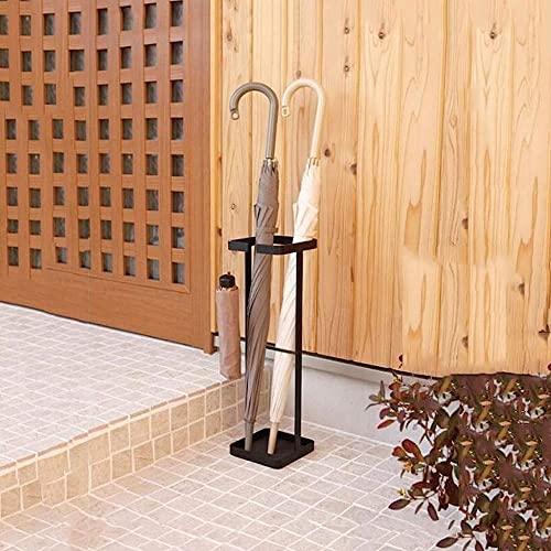 Bac de drainage pour porte-parapluies stable en métal noir durable