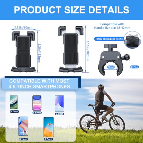 TAIKOUL Supporto per cellulare per bicicletta