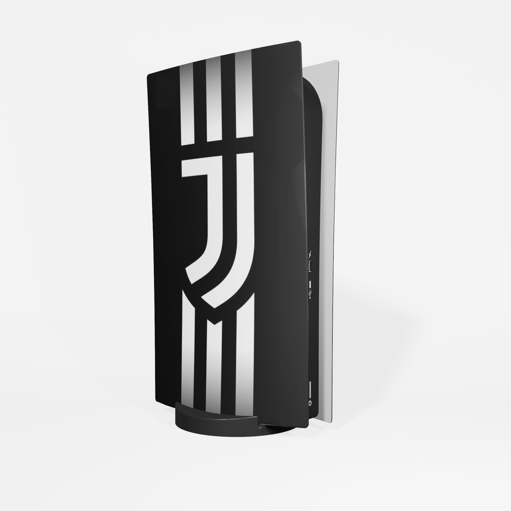 MaD Vision® Extra-Durable Skin Kit per PlayStation 5 (PS5) Digital | Set di Pellicole Adesive in Vinile Opaco per la Console e 2 Controller - per Juventus Design