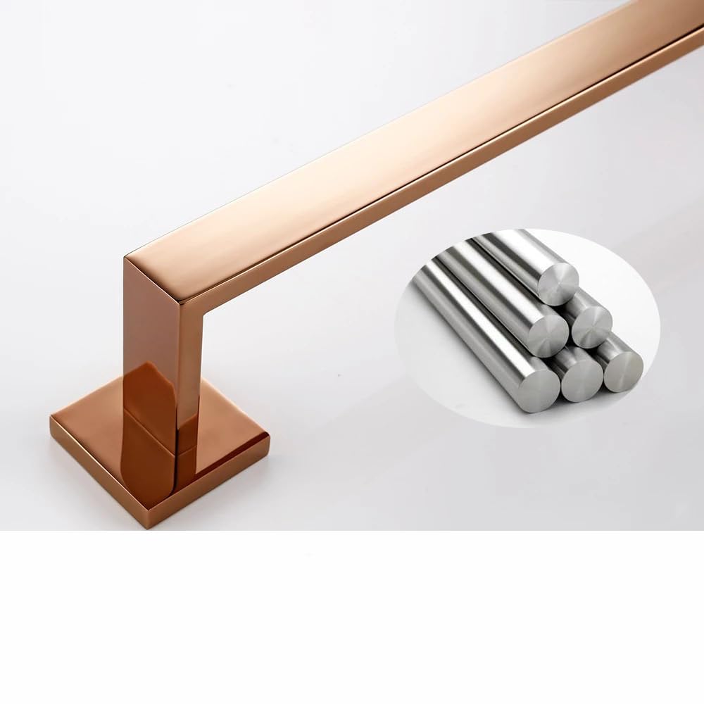 Accesorios de baño de Oro Rosa Pulido, toallero de Acero Inoxidable, Soporte de Papel, Gancho para Anillo de Toalla, Accesorio de baño, Juegos de Accesorios de baño