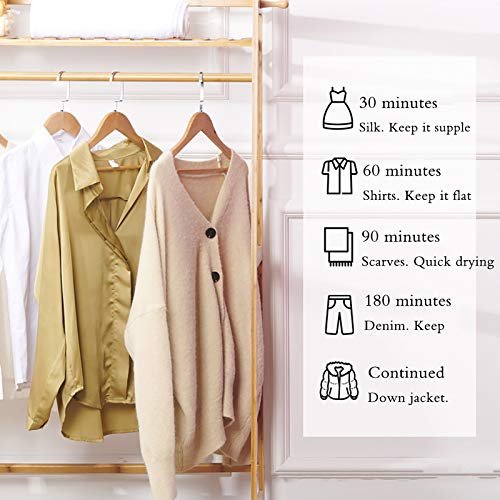 1000 W draagbare droger, 15 kg drielaagse opvouwbare elektrische droger, 1,4 m intelligente regeling energiebesparing (negatieve ionen) automatische synchrone verwarming droger - Image 4