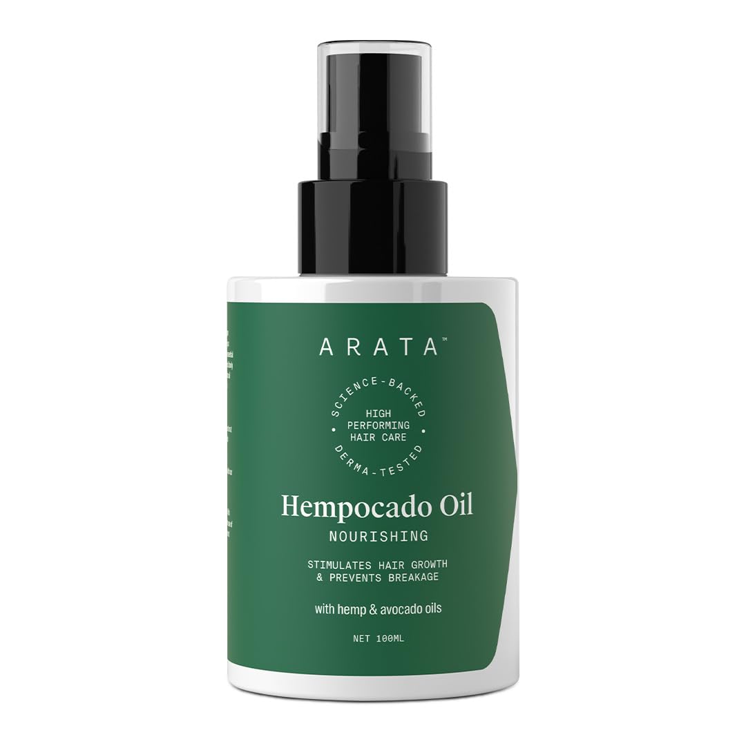 Zero Chemicals Natural Hempocado Hair Oil With Hempseed & Avocado Oil for Women & Men, Vegan & Cruelty Free, Stimulates Hair Growth & Prevents Breakage | Nourishes Scalp |100 ml