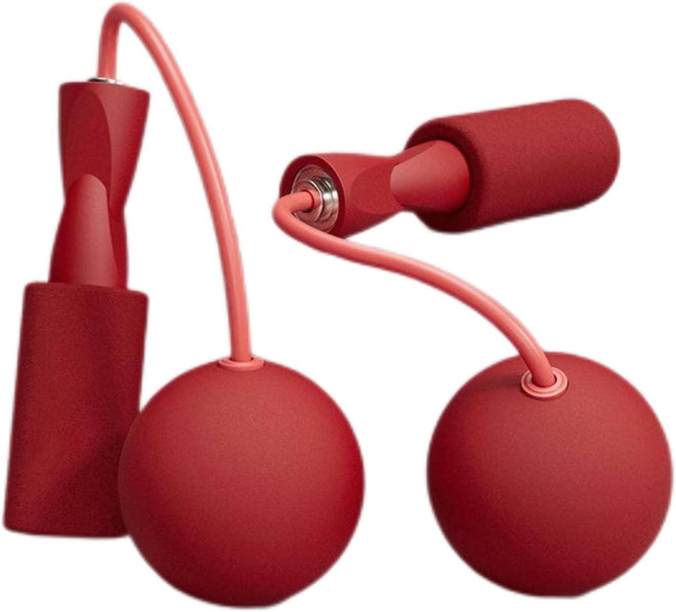 Dualpurpose fitness cordless skipping rope weightbearing ball