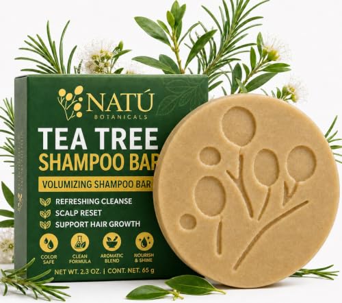 Tea Tree Shampoo Bar by NATÚ BOTANICALS