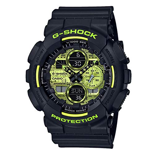 Casio G-Shock By Men's GA140DC-1A Analog-Digital Watch Black/Green