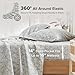 Comfort Spaces 100% Cotton Sheets Queen, Breathable, Naturally Cool Cotton Sheets, Soft Cotton Bed Sheets with 14