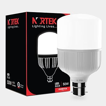 Nortek Disha 50W Energy Saver B22 Led Bulb | Eco-Friendly Cool Day Cool White Led Bulb 50 Watt For Home, Office & Commercial Spaces | Energy-efficient Led Lights Pack of 5