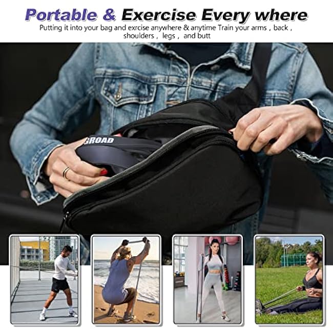 Resistance Band Pull Up Assistance Bands,Set of 5 Resistance Heavy Duty Exercise Stretch Fitness Bands for Stretching Power Lifting Workout Training with Instruction Guide