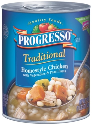 Progresso Homestyle Chicken with Vegetable and Pasta Soup, 19-Ounce (Pack of 6)