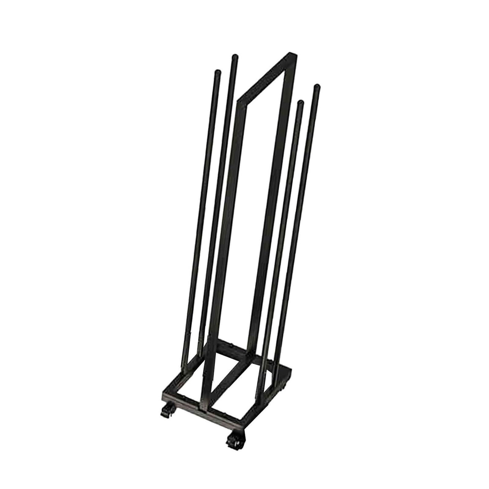BHGFYXBS Hanger Organizer Stacker With Swivel Caster, Clothes Hanger Holder For Closet, Laundry, Retail Store,Black-100x30x35cm
