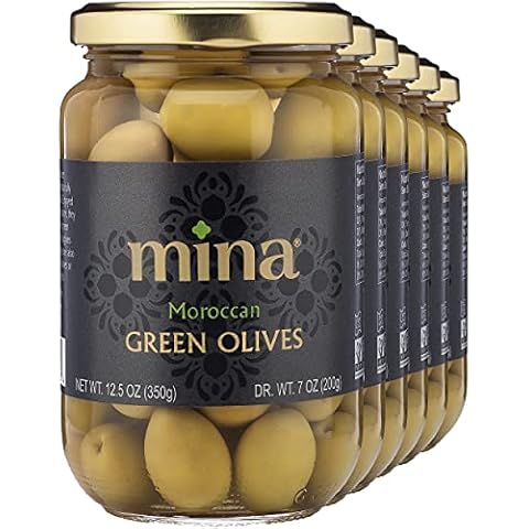 Mina Green Olives, 12.5 oz (Pack of 6) Cover
