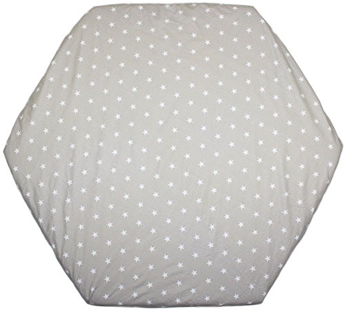 Spannbettlaken für 6-eck Laufgitter Matratze 120x105 cm Baby Kinder Laufstall Baumwolle D27