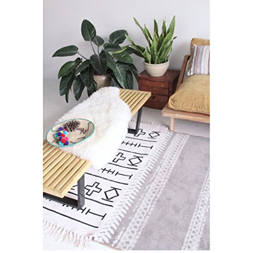 Tapis en polyester de haute qualité au design ethnique épuré - 6