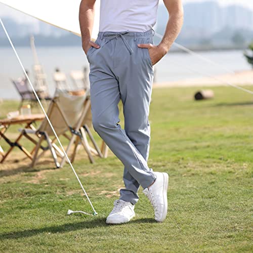 Rela Bota Mens Jogger Pants Loose Bussiness Pants Soft Stretch Chino Pant Drawstring Elastic Waist3