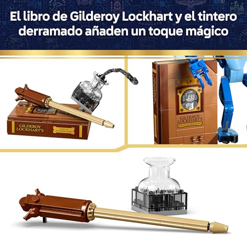 Miniatura 4 de LEGO Harry Potter Duendecillo de Cornualles - Figuras Articuladas con Libro y Varita de Gilderoy Lockhart - Decoración para el Dormitorio - Regalo de Cumpleaños para Niñas y Niños de 8+ Años - 76461