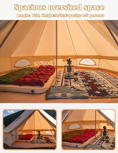 Tienda Bell Tent Yurt con Estufa para Camping y Glamping miniatura 4
