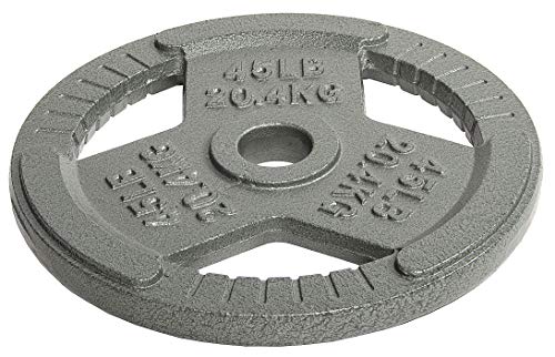 Image of Fitvids Barbell Weight Set, Cast Iron 1 inch Standard Weight Plates Including 5FT Standard Barbell Bar & Star Locks, 95 Pounds Set (85 Lbs Plates + 10 Lbs Barbell Bar), Multiple Packages