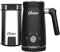 Kit Moedor de Café Inox e Espumador de Leite Oster - 220V