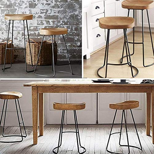 Tabouret de bar classique qui ne vacille pas avec assise selle ergonomique