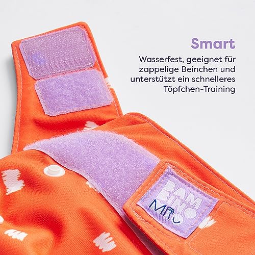 Bambino Mio, revolutionäre wiederverwendbare Windel - Nachhaltige, waschbare, chemiefreie Öko-Stoffwindel für Neugeborene bis ins Kleinkindalter - Mampf