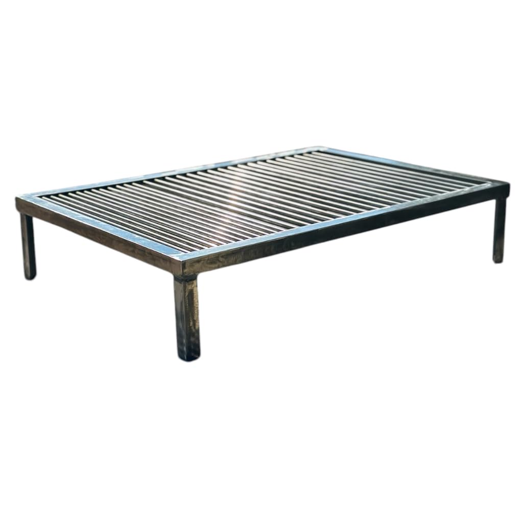 Parrilla Argentina para barbacoa u hoguera Portatil Varios tamaños de Acero al Carbono Varilla de 8 mm de espesor Super resistente Nic Store Bbq (70x50cm)