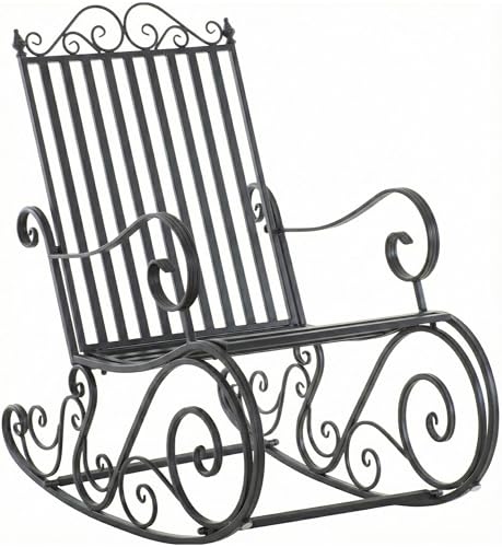 CLP Fauteuil à Bascule Relaxant Smilla, résistant aux intempéries pour Jardin, Ergonomique, Style Maison de Campagne, Fauteuil d'extérieur,...