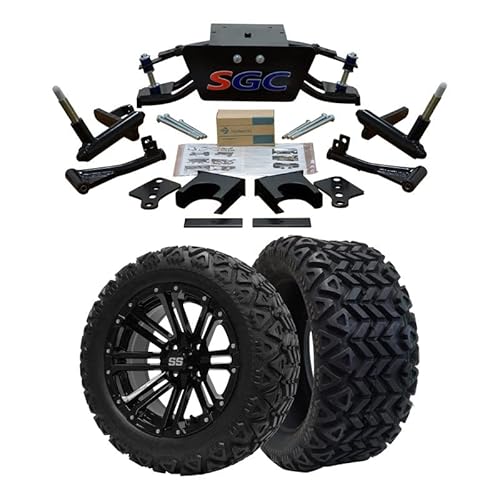 Hardcore Parts 6” Heavy Duty Double A-Arm Suspension Lift Kit for Club Car DS Golf Cart (1982-2003) with 14