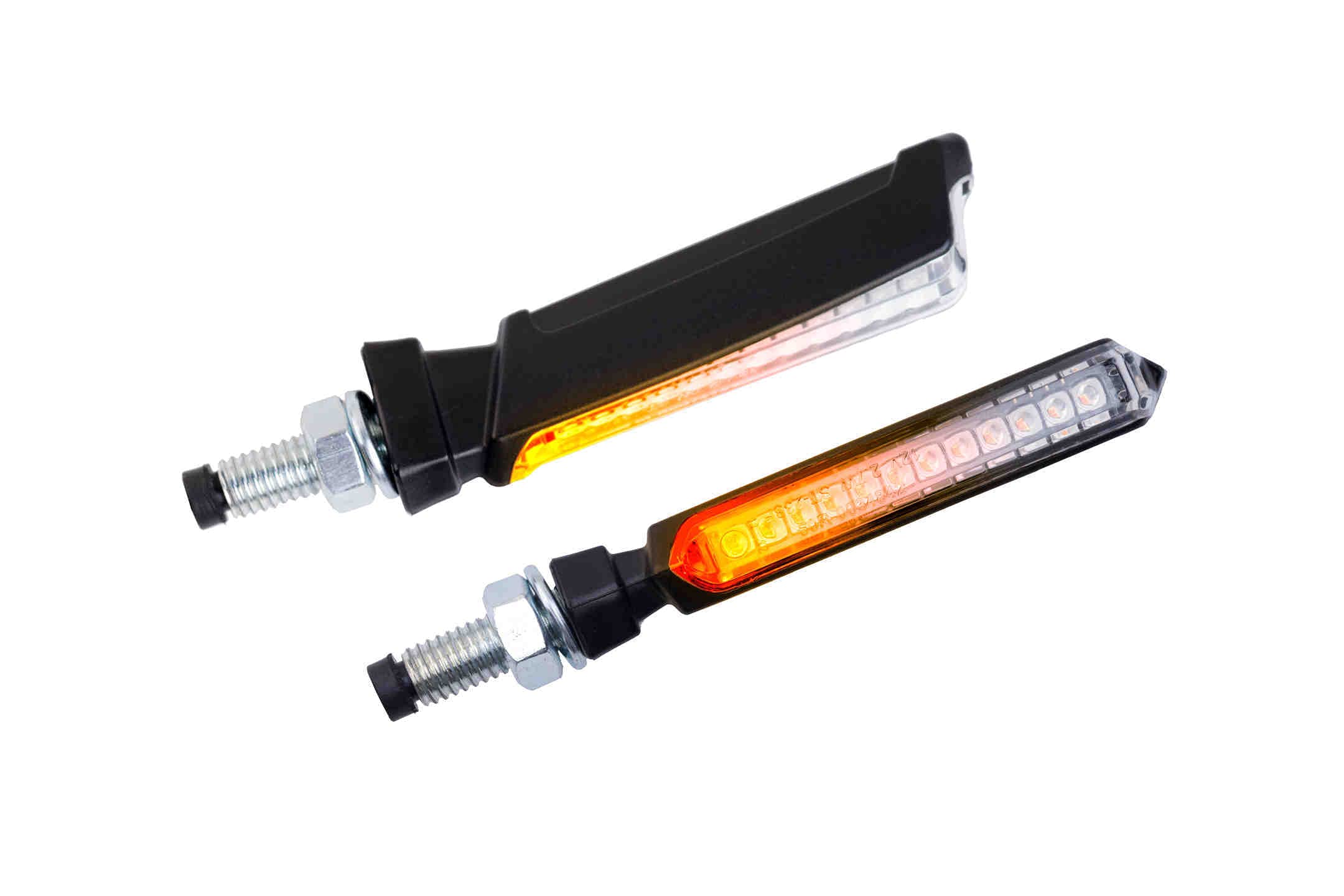 Puig 9624N Sequenzielle Blinker mit Zulassung, Schwarz