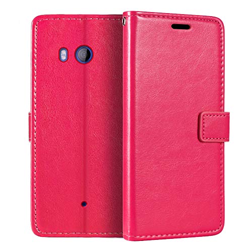 HTC U11 Wallet Case, Premium PU Leather Magnetic Flip Case Cover with Card Holder and Kickstand for HTC U11