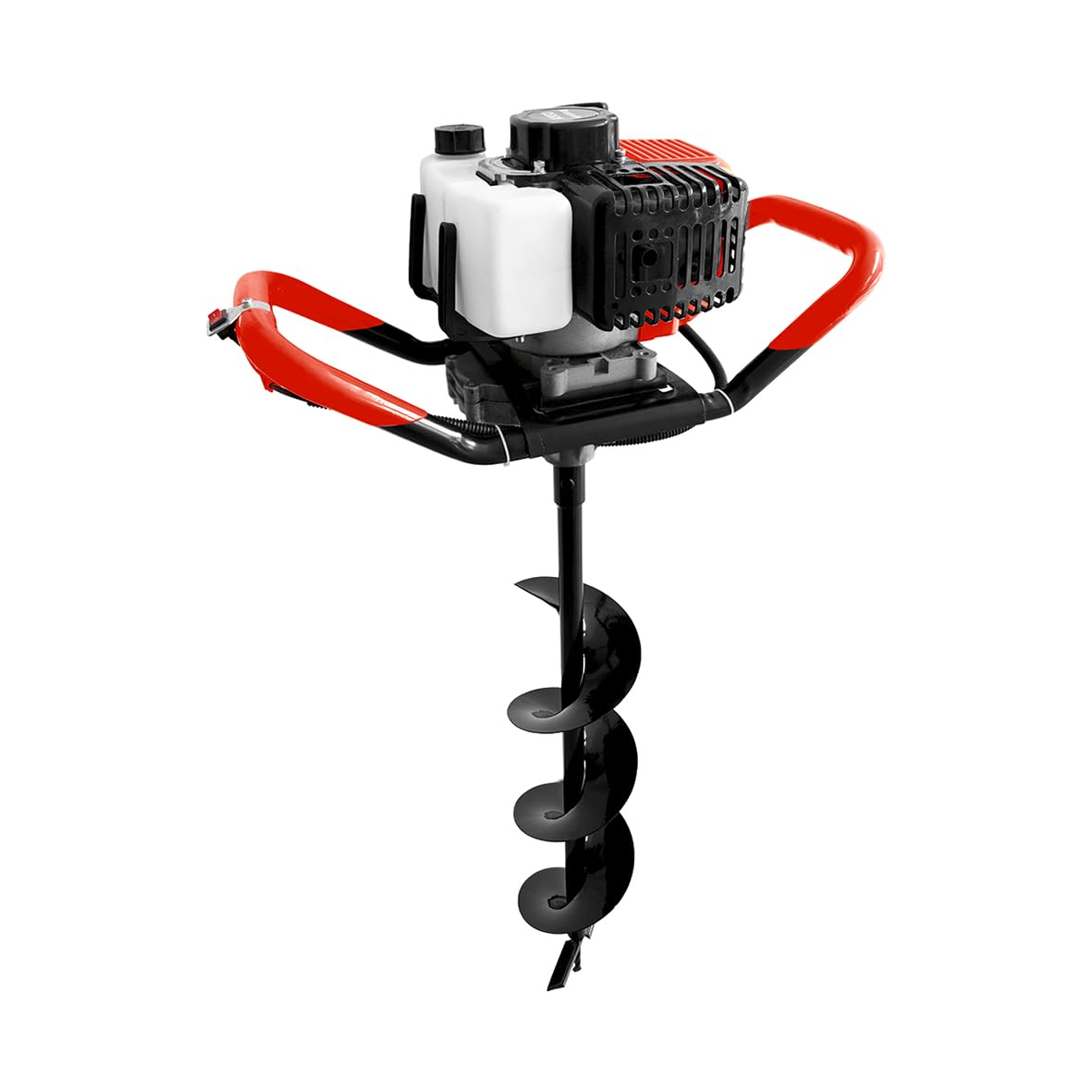 Taladro de Tierra ahoyador de Gasolina 52cc + Juego de 3 Brocas (100, 150 y 200 mm)