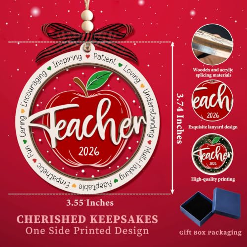 Image of Teacher Christmas Ornaments,Thank You Ornaments