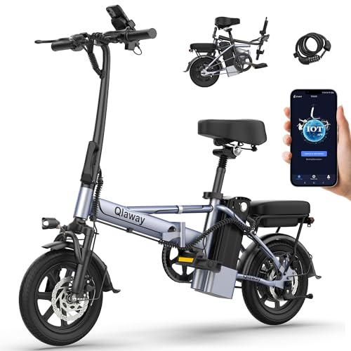 Qlaway 14 Inch Ebike 500W Folding Electric Bike...