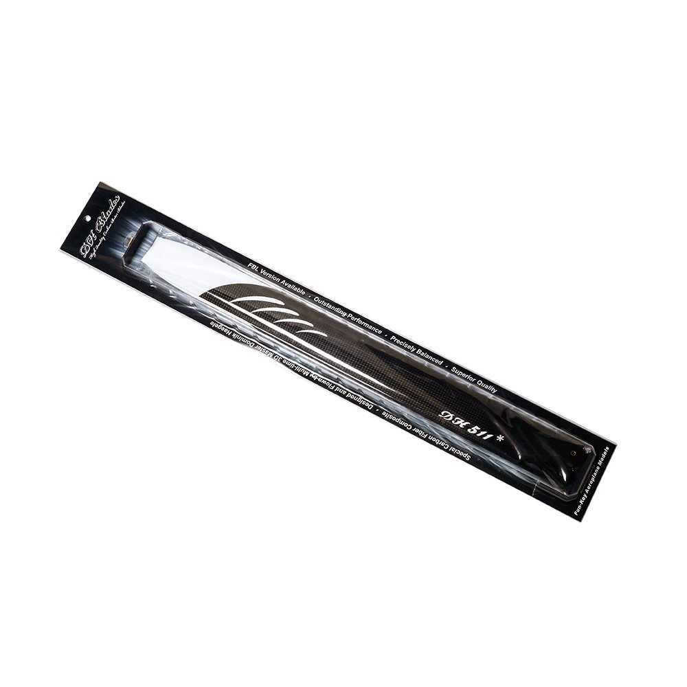 MICROHELI Long Bullet Plastic Main Blade 150mm (Black) - Blade 130X