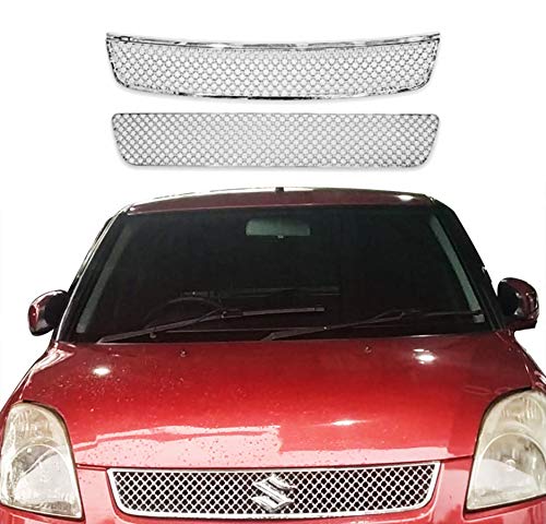 Image of CAR SAAZ Bentley Style Front Chrome Grill Compatible with Swift Type 2 (2011-2014)