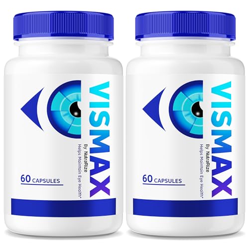 (2 Pack) VisMax Pills - Official Formula to Revive Eye Health, VisiMax Eye Vitamins, All Natural Herbal Supplement to Improve and Protect Eyesight, Vis Max Vision Support Reviews (120 Capsules)
