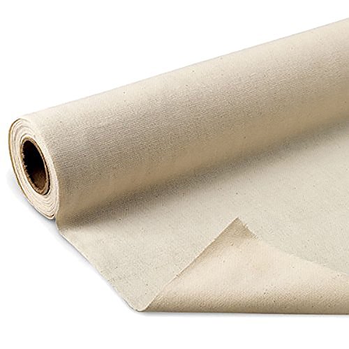 Image of Cotton Duck Cloth Fabric Durable, 10 Oz Natural Canvas Material 60 inch Width