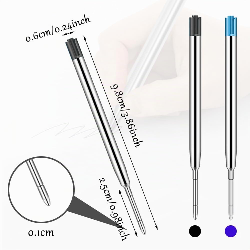 Ricariche di Penna a Sfera 1 mm Nero 10 Pezzi