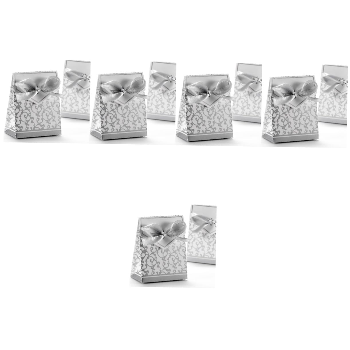 SOLUSTRE 250 Stk Hochzeitsbevorzugungsgeschenk kleine Geschenkboxen Pralinenschachteln für Hochzeiten Geschenkboxen für Hochzeitsbevorzugungen dreidimensional Süßigkeiten Box silberne Jahre