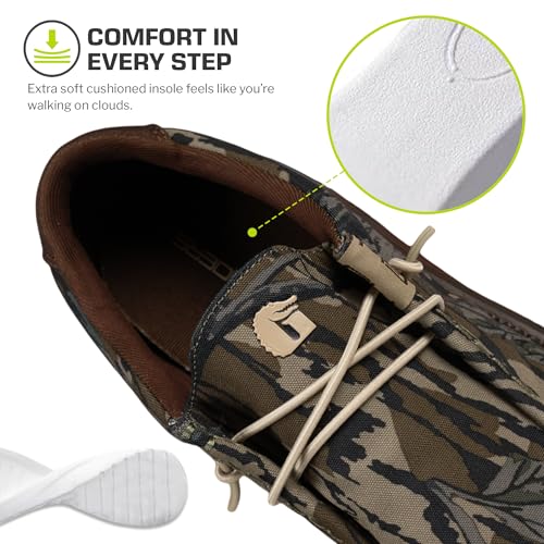 Gator Waders Mens Camp Shoes - Breathable Slip-On Loafers - Elastic Laces - Ultralight All Day Cushioning - Fitted Feel3